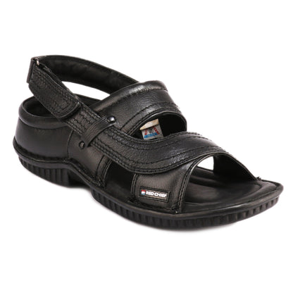 Red Chief Black Sandal for Men RC247N 001