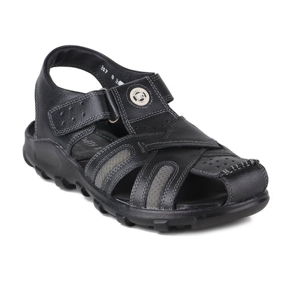 Red Chief Black Sandal for Men RC0317 045
