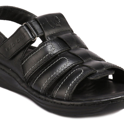 Red Chief Black Sandal for Men RC1086 001
