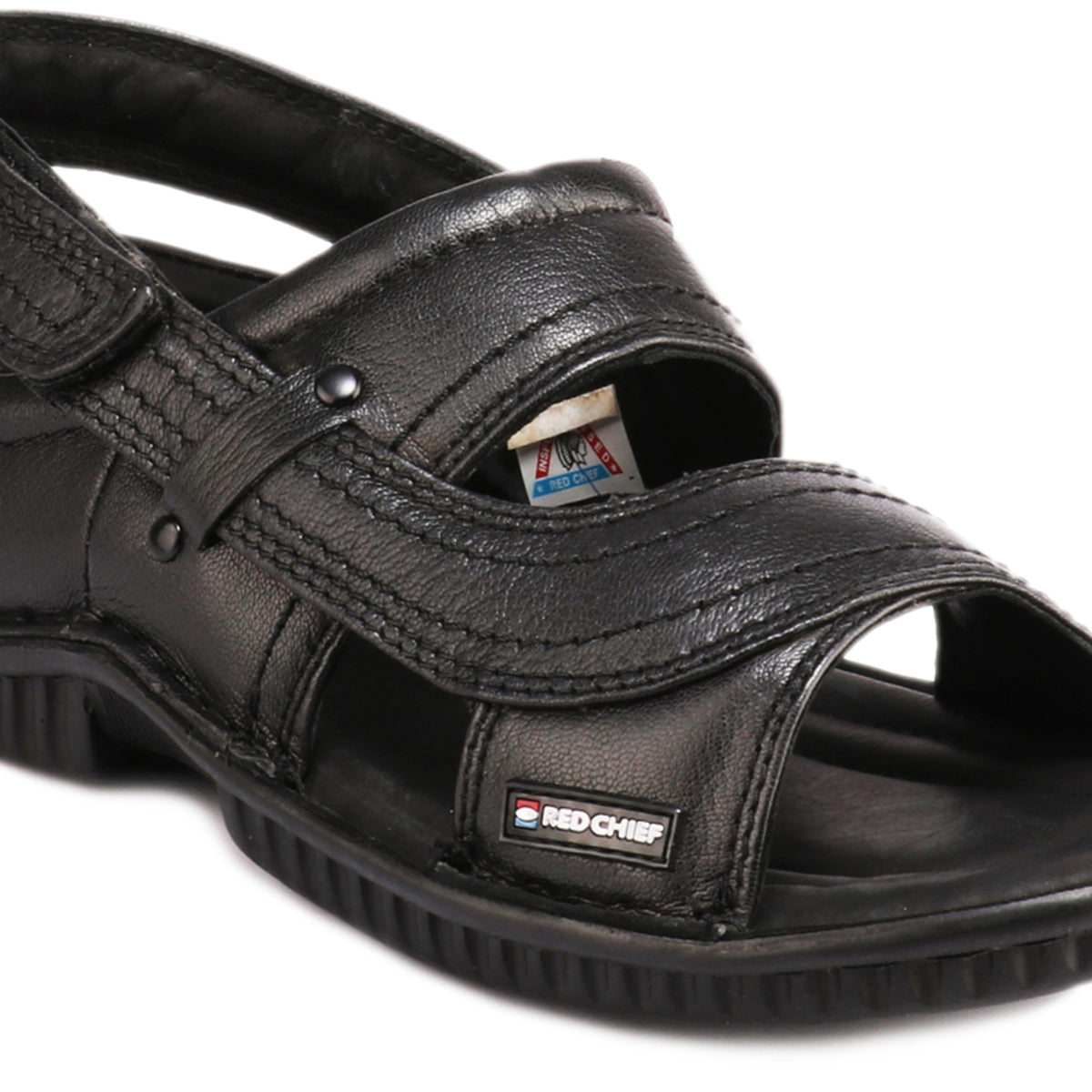 Red Chief Black Sandal for Men RC247N 001
