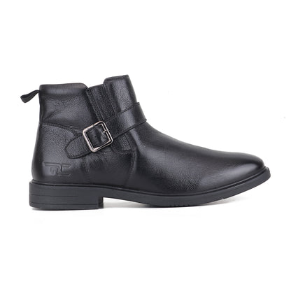 Red Chief Black Formal Chelsea Boot Shoes for Men RC4072 001