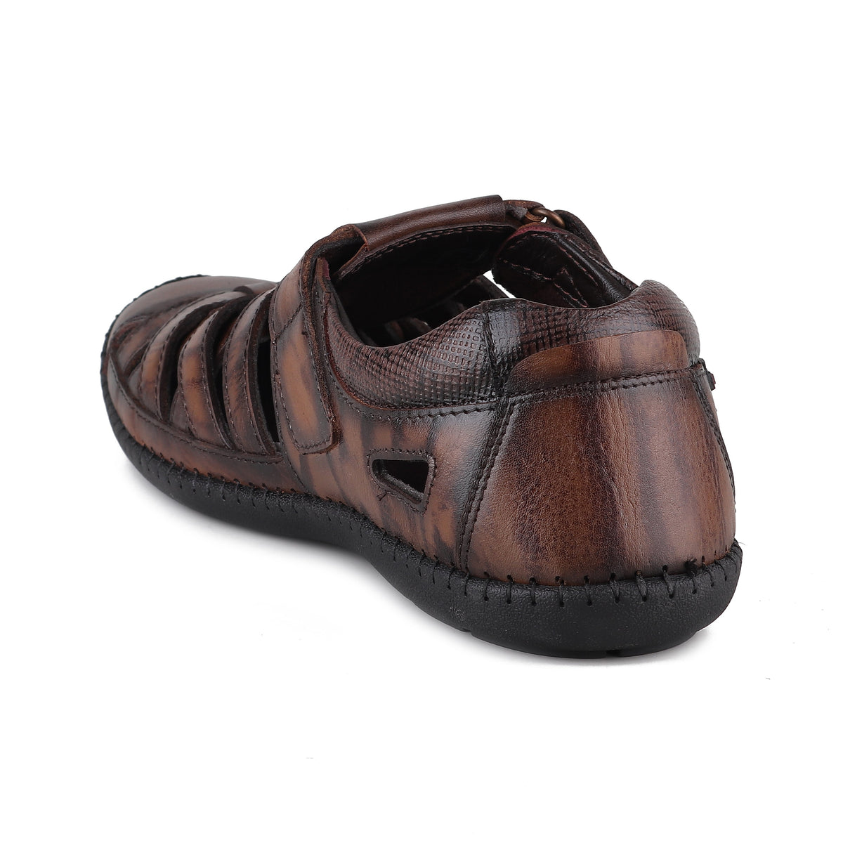 RED CHIEF Brown Leather Sandal for Men RC3993 003