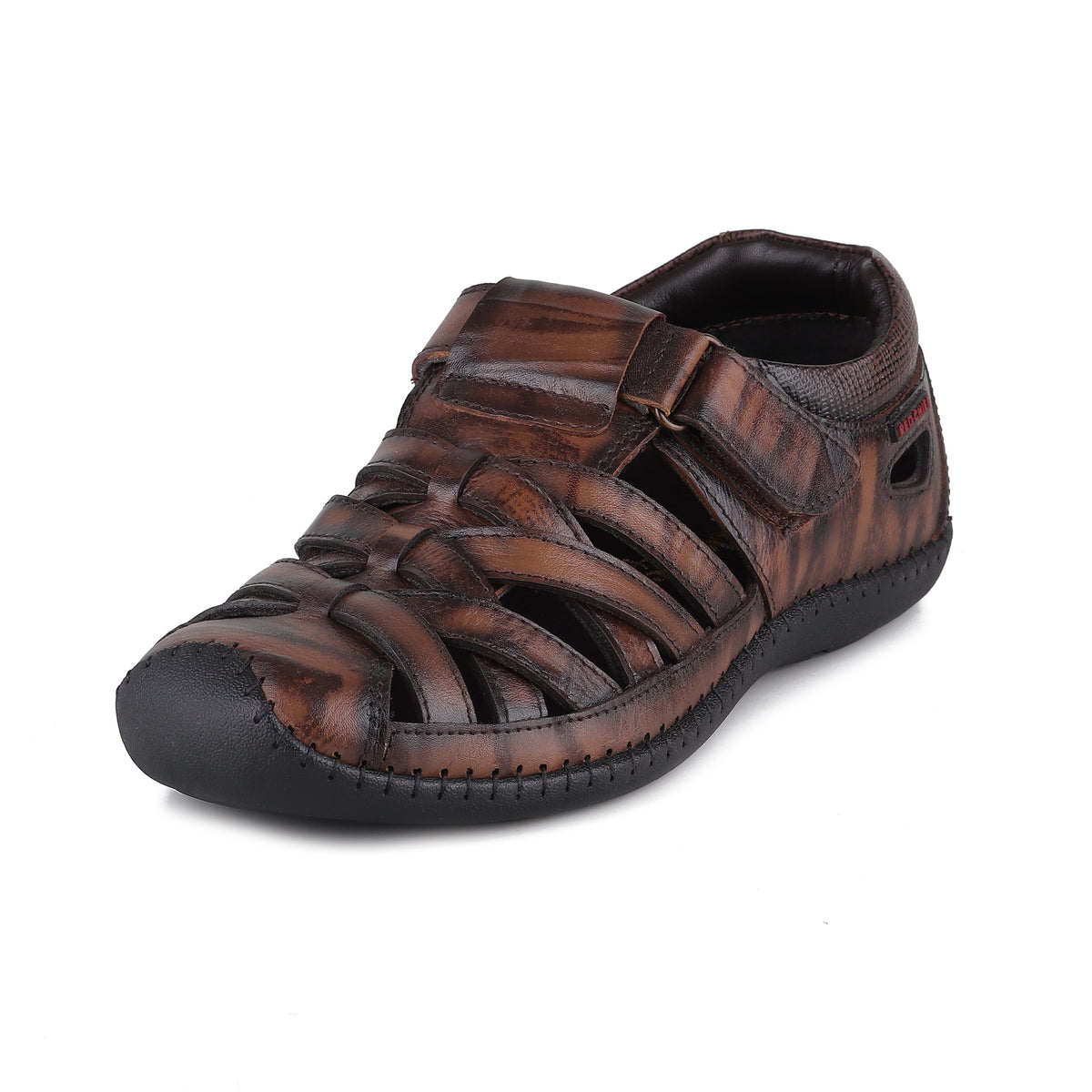 RED CHIEF Brown Leather Sandal for Men RC3993 003