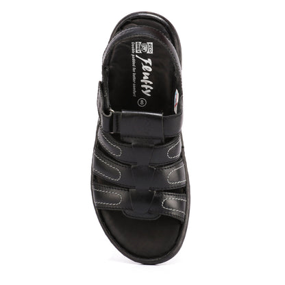 Red Chief Black Sandal for Men RC1086 001