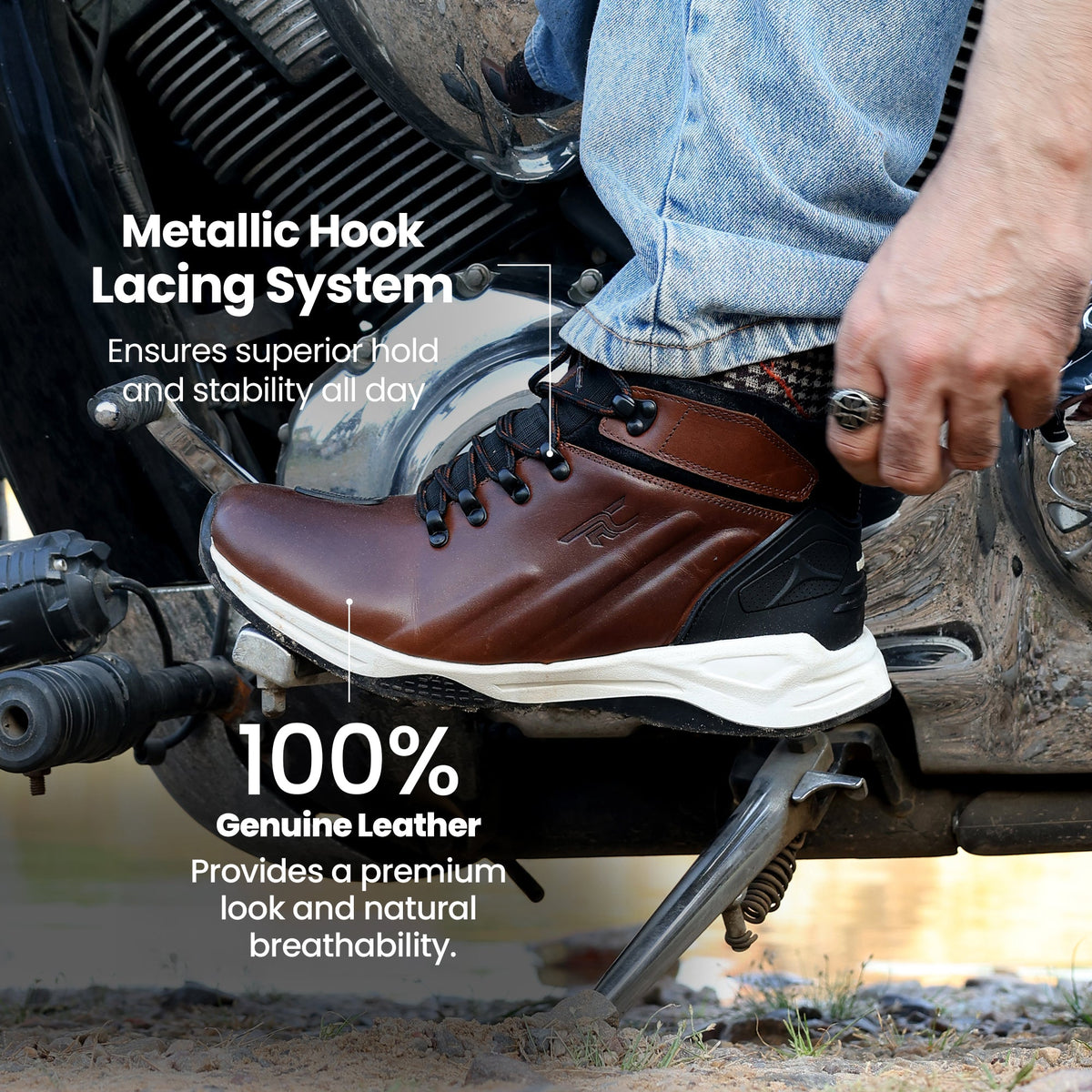 Red Chief Brown Casual Boot Shoes for Men RC1871 003