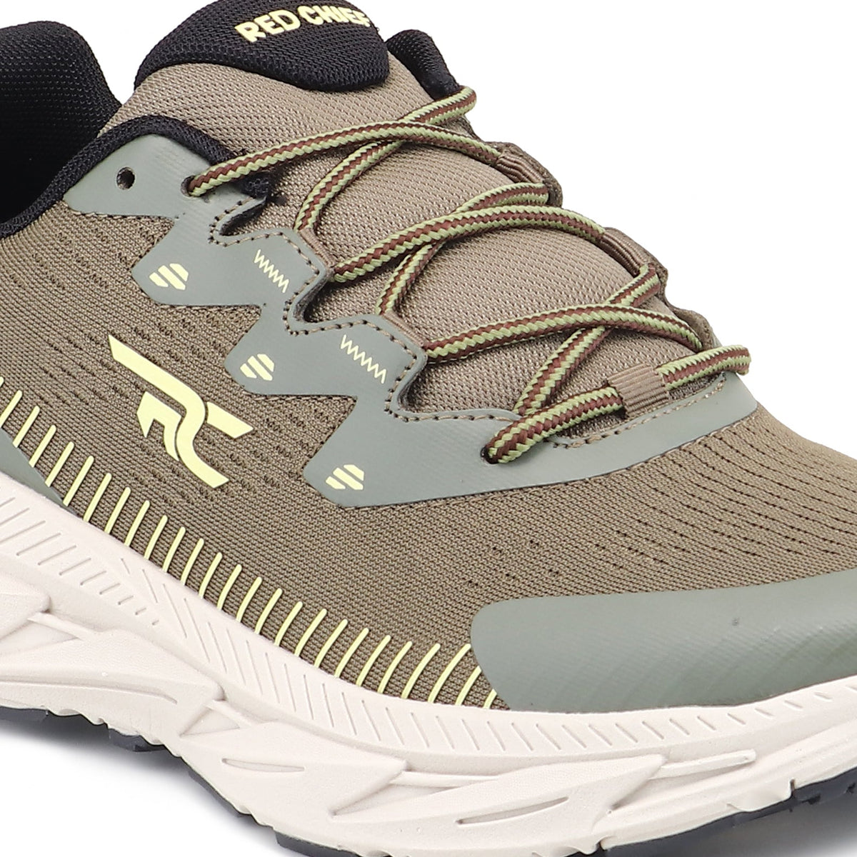 Red Chief Sports Olive Green Color & Low Ankle Lace-Up Comfortable Hiker Shoes for Men |H20049 G0045