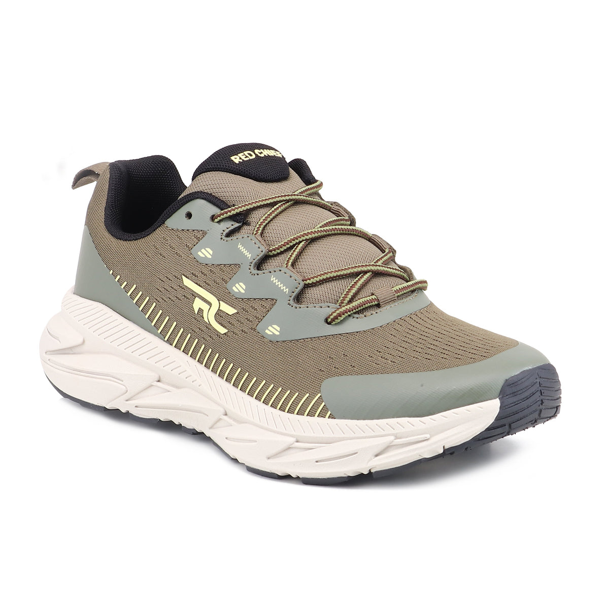 Red Chief Sports Olive Green Color & Low Ankle Lace-Up Comfortable Hiker Shoes for Men |H20049 G0045
