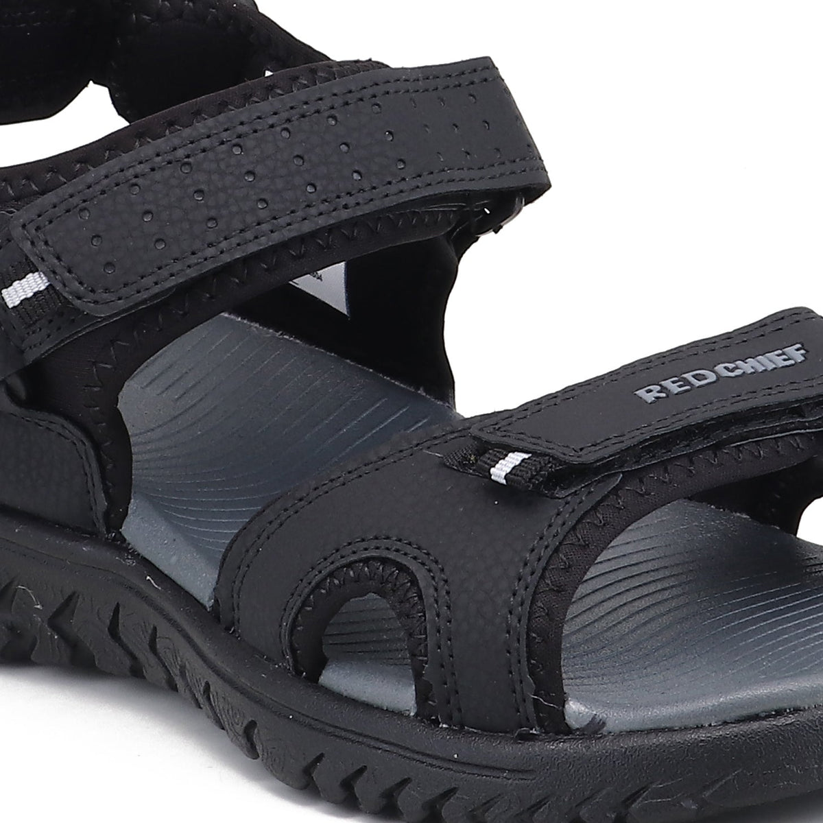 RC SPORTS Black Sandal for Men SM804 001