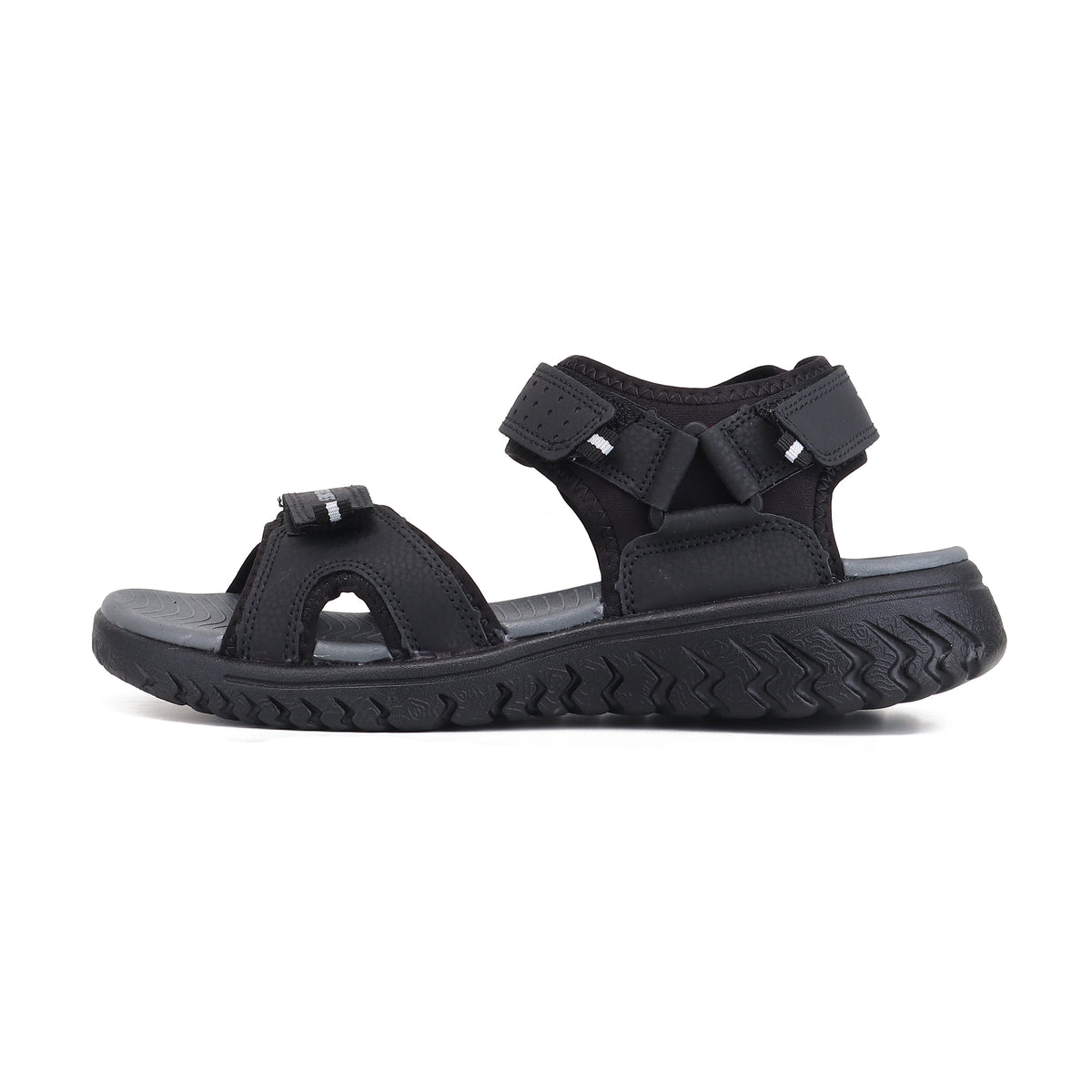 RC SPORTS Black Sandal for Men SM804 001