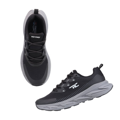 Red Chief Sports Black Color & Low Ankle Lace-Up Comfortable Hiker Shoes for Men |H20049 001