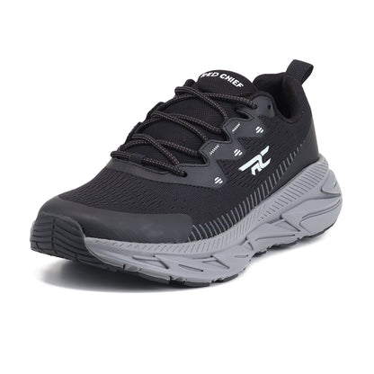 Red Chief Sports Black Color & Low Ankle Lace-Up Comfortable Hiker Shoes for Men |H20049 001