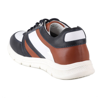 REDCHIEF White/Blue Leather Casual Derby for Men RC3950 157