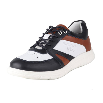 REDCHIEF White/Blue Leather Casual Derby for Men RC3950 157