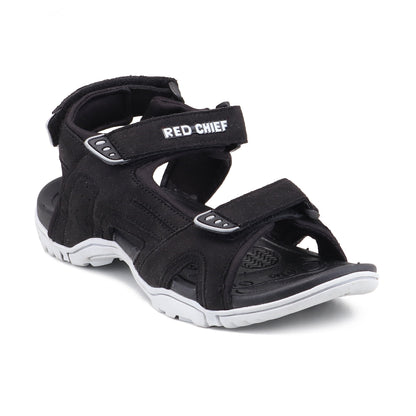 RC SPORTS Black Sandal for Men SM814 001