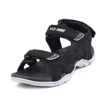 RC SPORTS Black Sandal for Men SM814 001