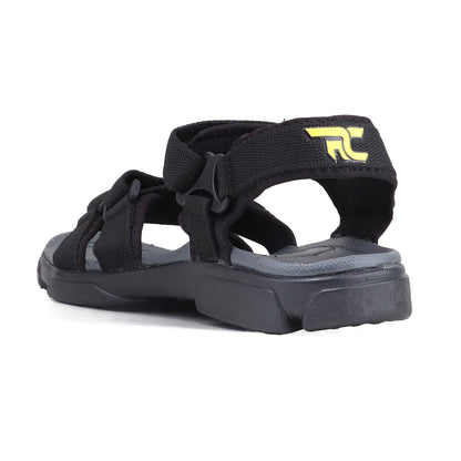 RC SPORTS Black Sandal for Men SM813 001