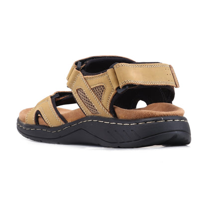 RED CHIEF Olive Leather Sandal for Men RCF774 124
