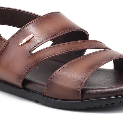 RED CHIEF Tan Leather Sandal for Men RC851 006