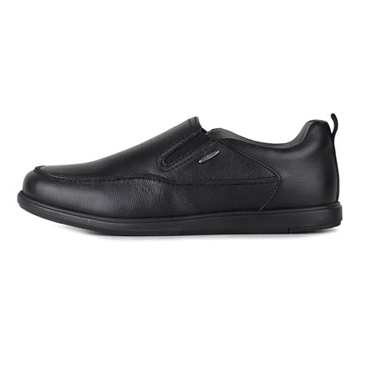RED CHIEF Black Leather Casual Shoes for Men RC2216 001