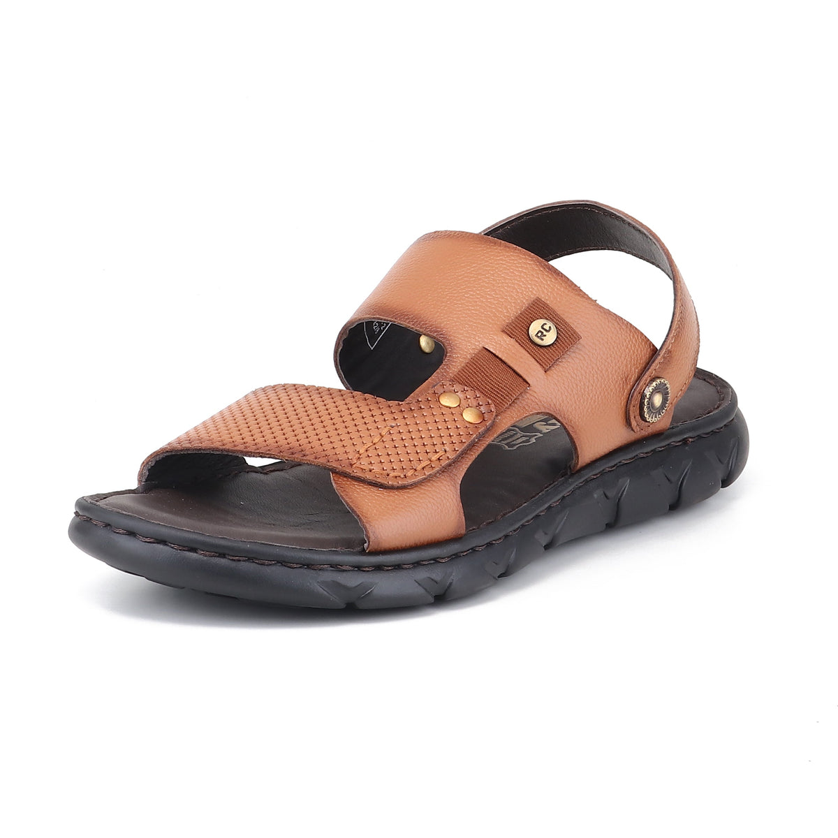 RED CHIEF Tan Leather Sandal for Men RC4087 006