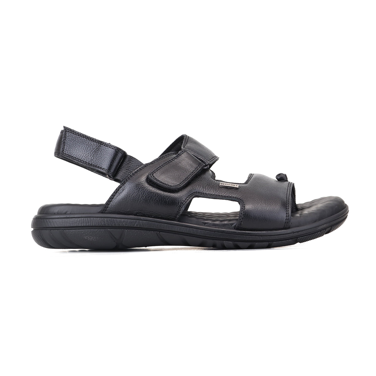 RED CHIEF Black Leather Sandal for Men RC4036-A 001