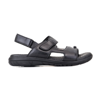 RED CHIEF Black Leather Sandal for Men RC4036-A 001