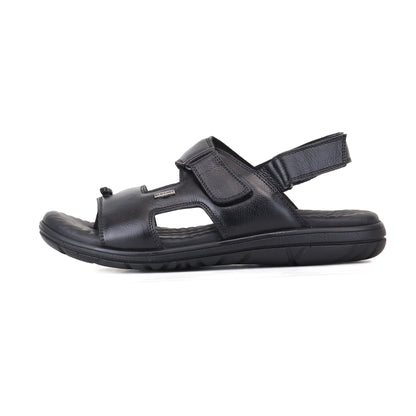 RED CHIEF Black Leather Sandal for Men RC4036-A 001