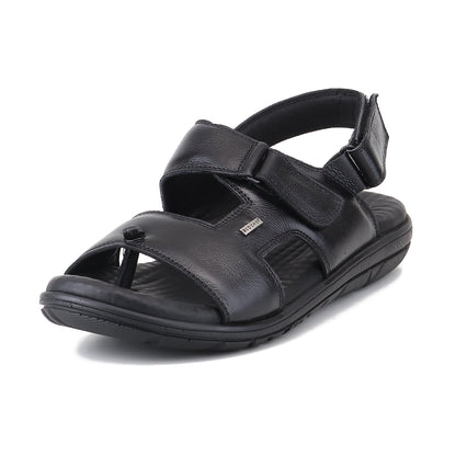 RED CHIEF Black Leather Sandal for Men RC4036-A 001