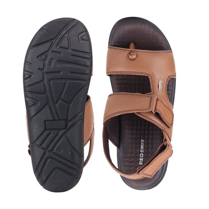 RED CHIEF Tan Leather Sandal for Men RC4036-A 006