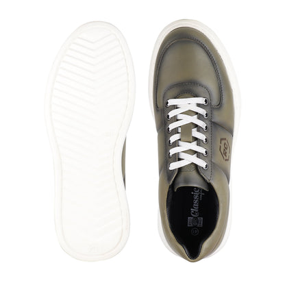 REDCHIEF Olive Leather Casual Oxford for Men RC3949 124