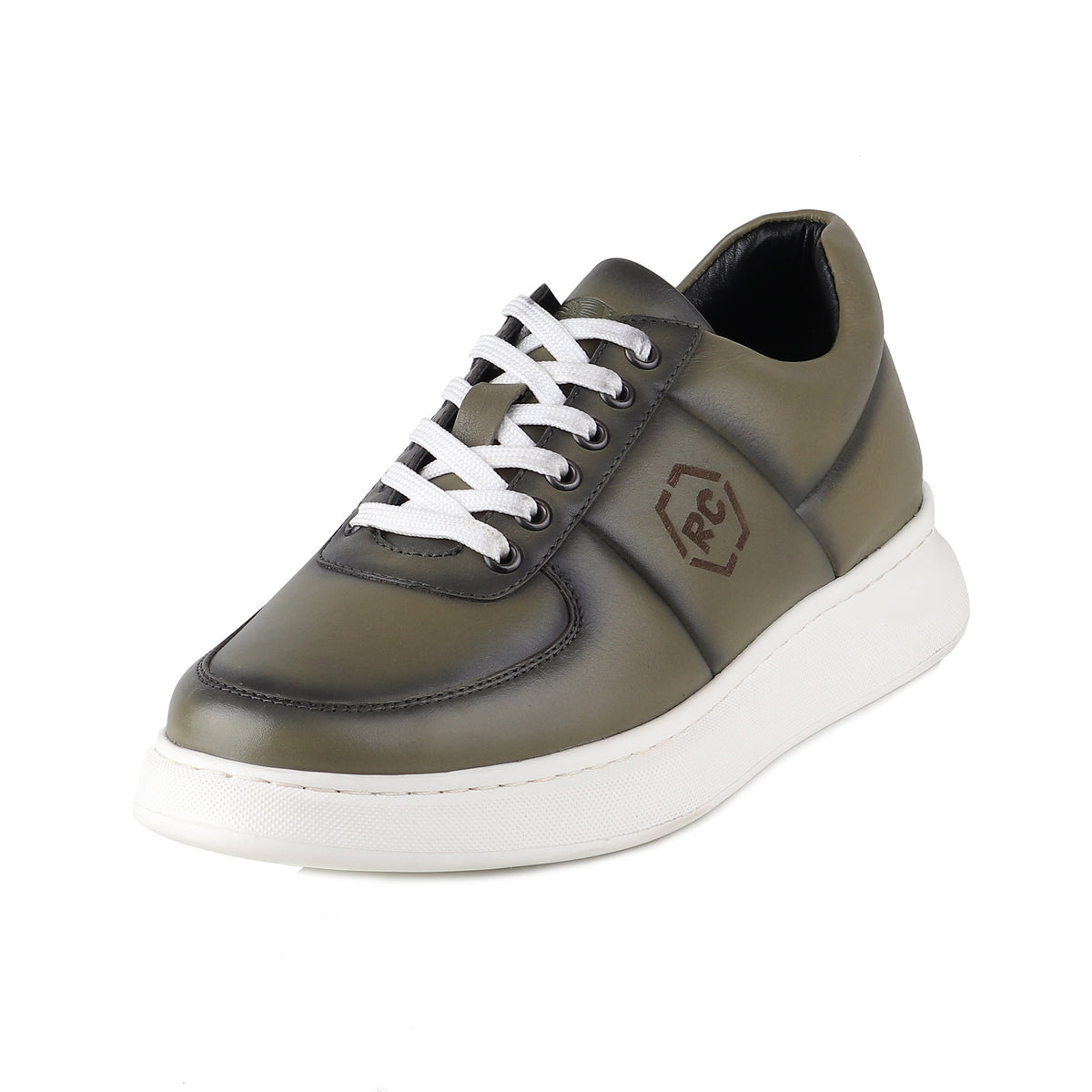 REDCHIEF Olive Leather Casual Oxford for Men RC3949 124