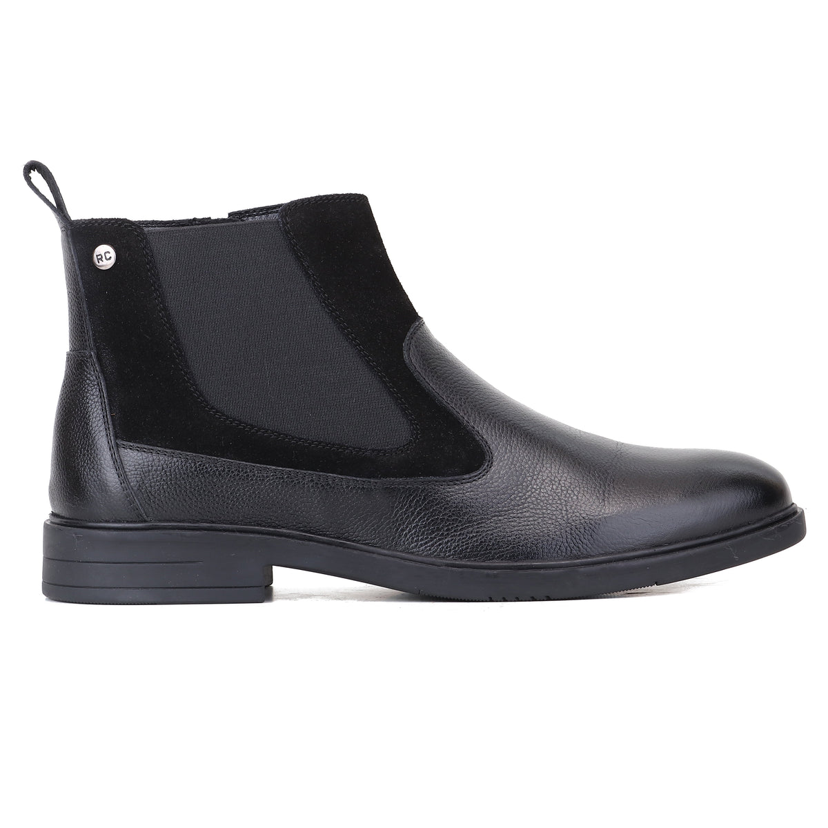 Red Chief Men's Black Leather Chelsea Boots |RC4148 001