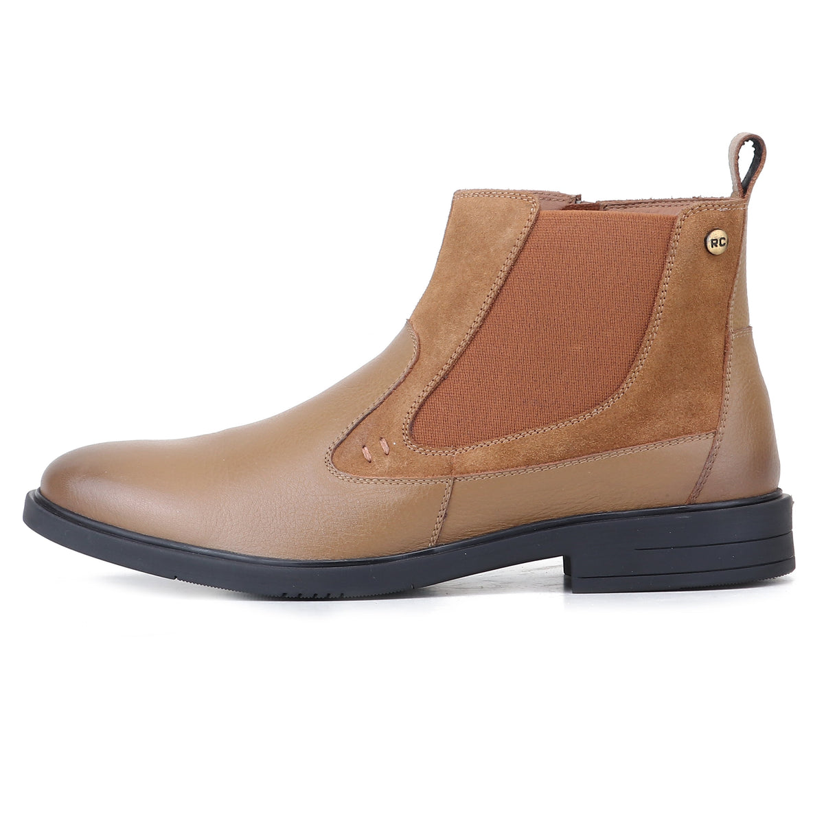Red Chief Men's Tan Leather Chelsea Boots |RC4148 006