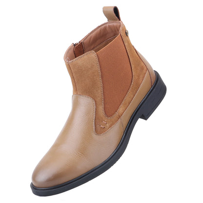 Red Chief Men's Tan Leather Chelsea Boots |RC4148 006