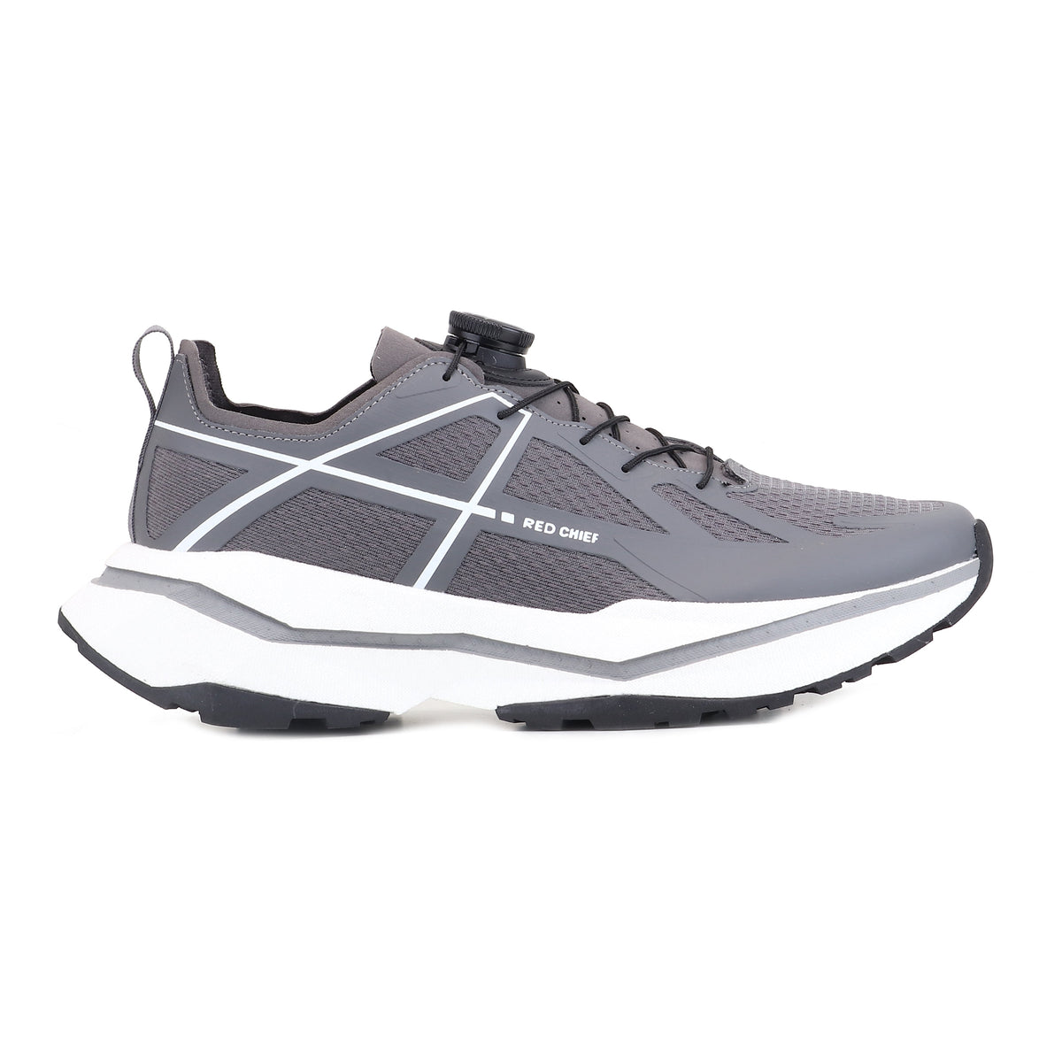 Red Chief Sports Grey-White Hiker Shoes for Men H20042 C1254
