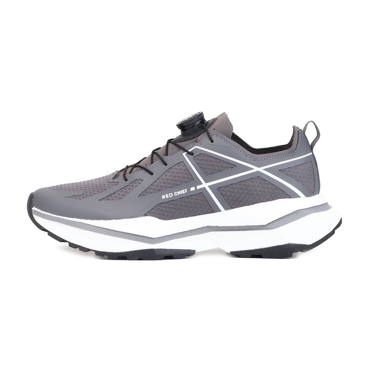 Red Chief Sports Grey-White Hiker Shoes for Men H20042 C1254