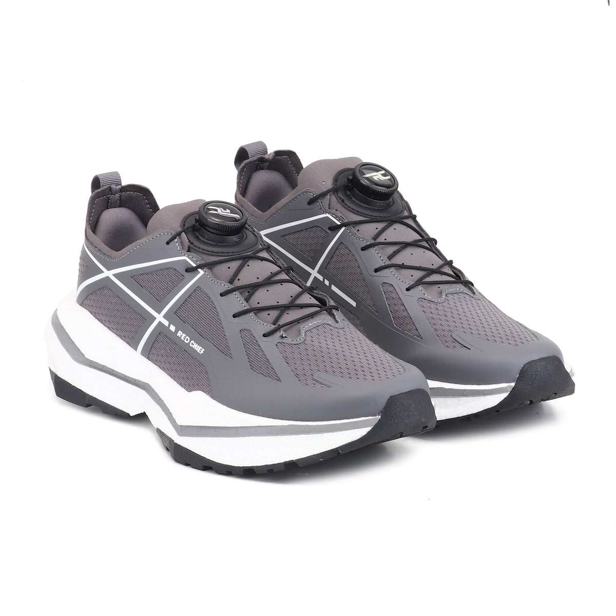 Red Chief Sports Grey-White Hiker Shoes for Men H20042 C1254