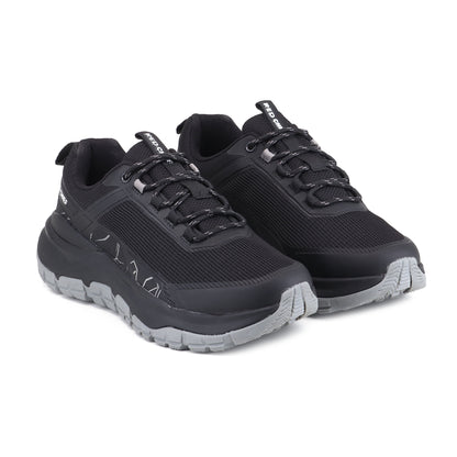 Red Chief Sports Black Color & Low Ankle Lace-Up Comfortable Hiker Shoes for Men |H20044 001