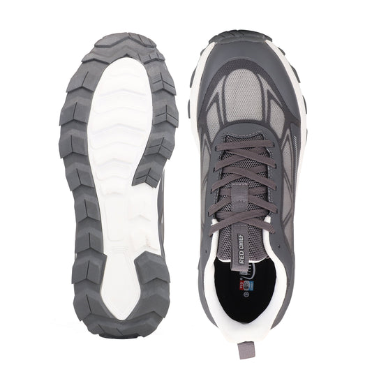 Red Chief Sports Dark Grey Color & Low Ankle Lace-Up Comfortable Hiker Shoes for Men |H20046 F031