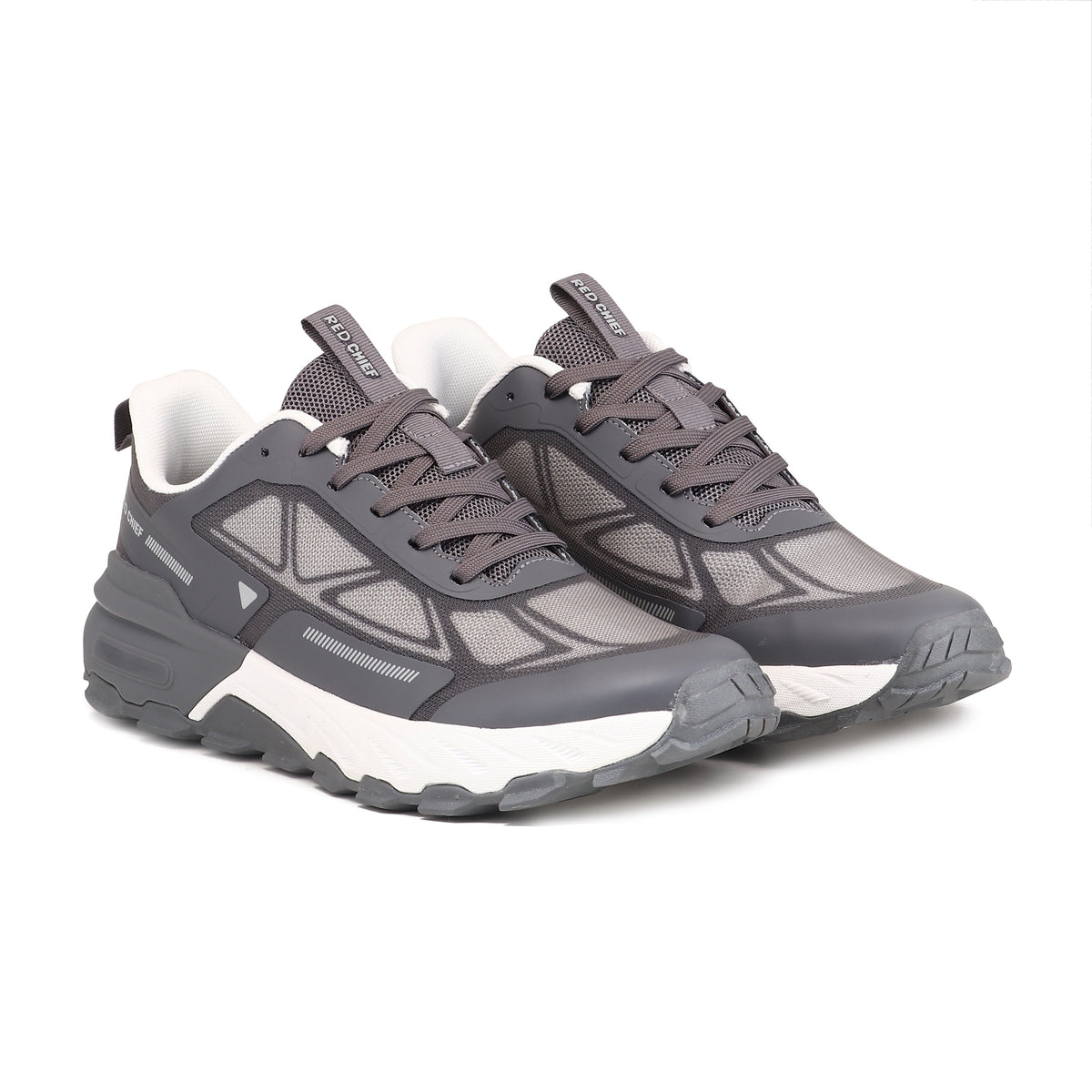 Red Chief Sports Dark Grey Color & Low Ankle Lace-Up Comfortable Hiker Shoes for Men |H20046 F031