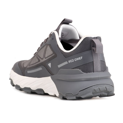 Red Chief Sports Dark Grey Color & Low Ankle Lace-Up Comfortable Hiker Shoes for Men |H20046 F031