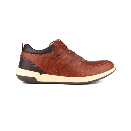 Red Chief Tan Derby Casual Shoes for Men RC1155 006