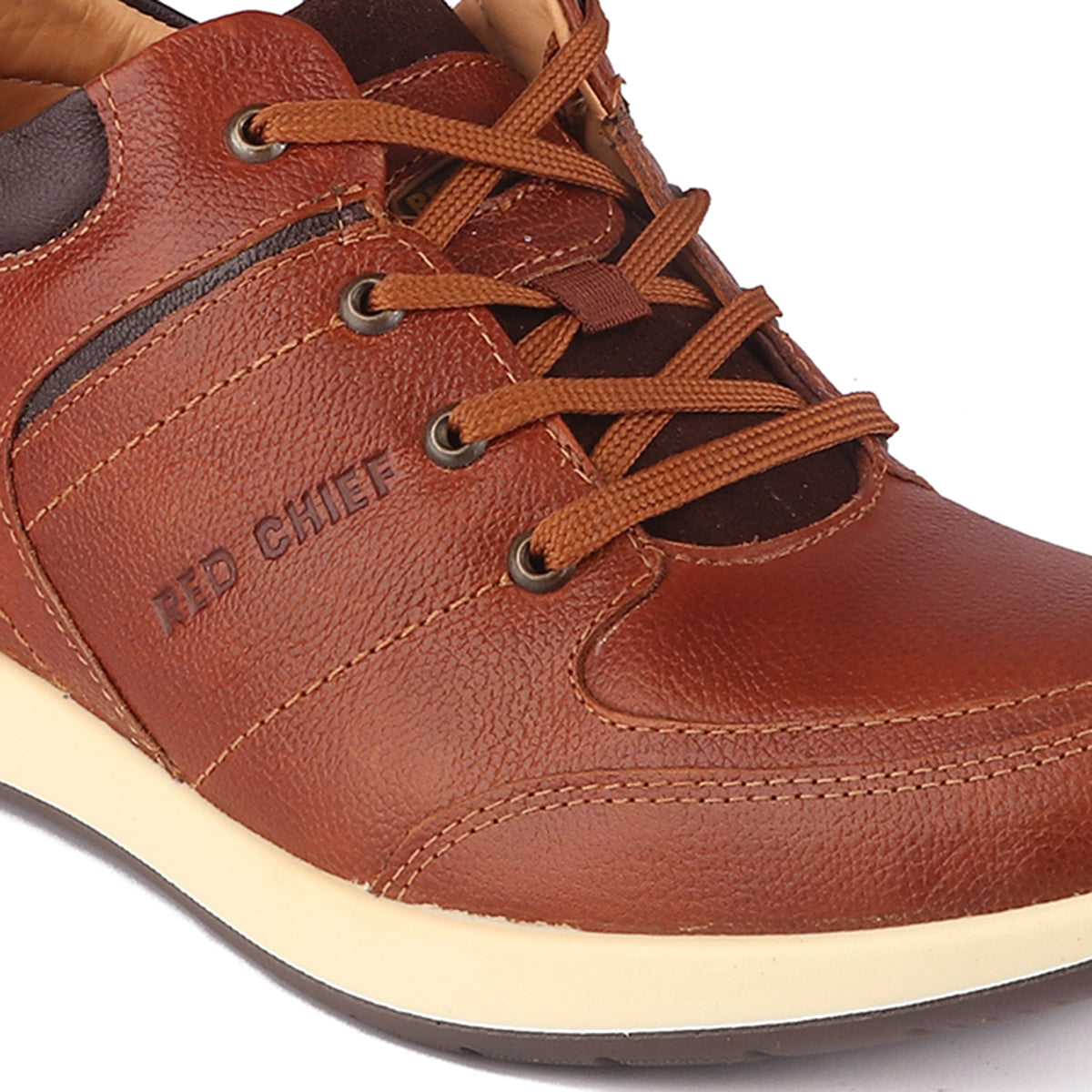 Red Chief Tan Derby Casual Shoes for Men RC1155 006
