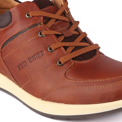 Red Chief Tan Derby Casual Shoes for Men RC1155 006