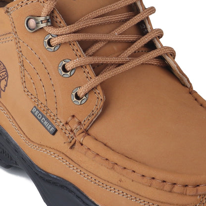 Red Chief Genuine Leather Low Ankle Lace Up Casual Fit Shoes For Men |RC1211 022