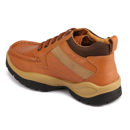 Red Chief RC2051-D  107 Men's Genuine Leather Low-Ankle Casual Shoes – Elephant Tan Color