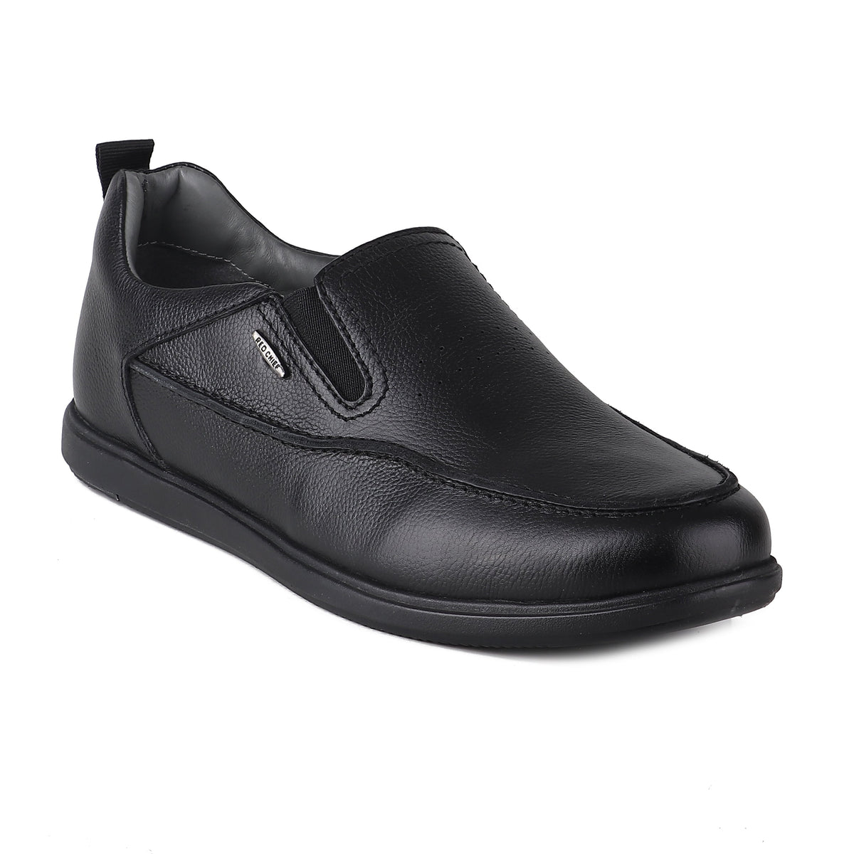 RED CHIEF Black Leather Casual Shoes for Men RC2216 001