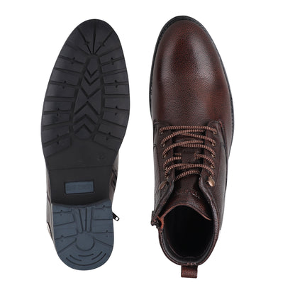 Red Chief Brown Color With High Ankle Leather Casual Boot for Men| RC2262 003