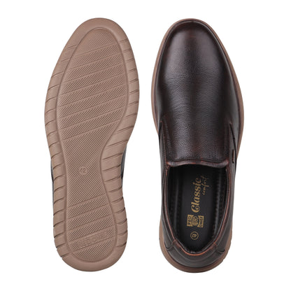 RED CHIEF Brown Leather Casual Shoes for Men RC25025 003