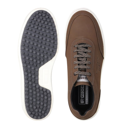 RED CHIEF Olive Leather Casual Shoes for Men RC2559 124